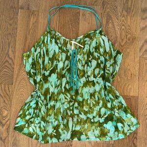 💎 Anthropologie Cross Strap Blouse Tank